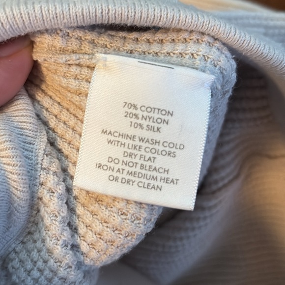 White + Warren XS Waffle Knit Lounge Pants Joggers. Cream. Heavyweight - Picture 3 of 10